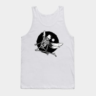 Winged Skeleton Grunge Tank Top